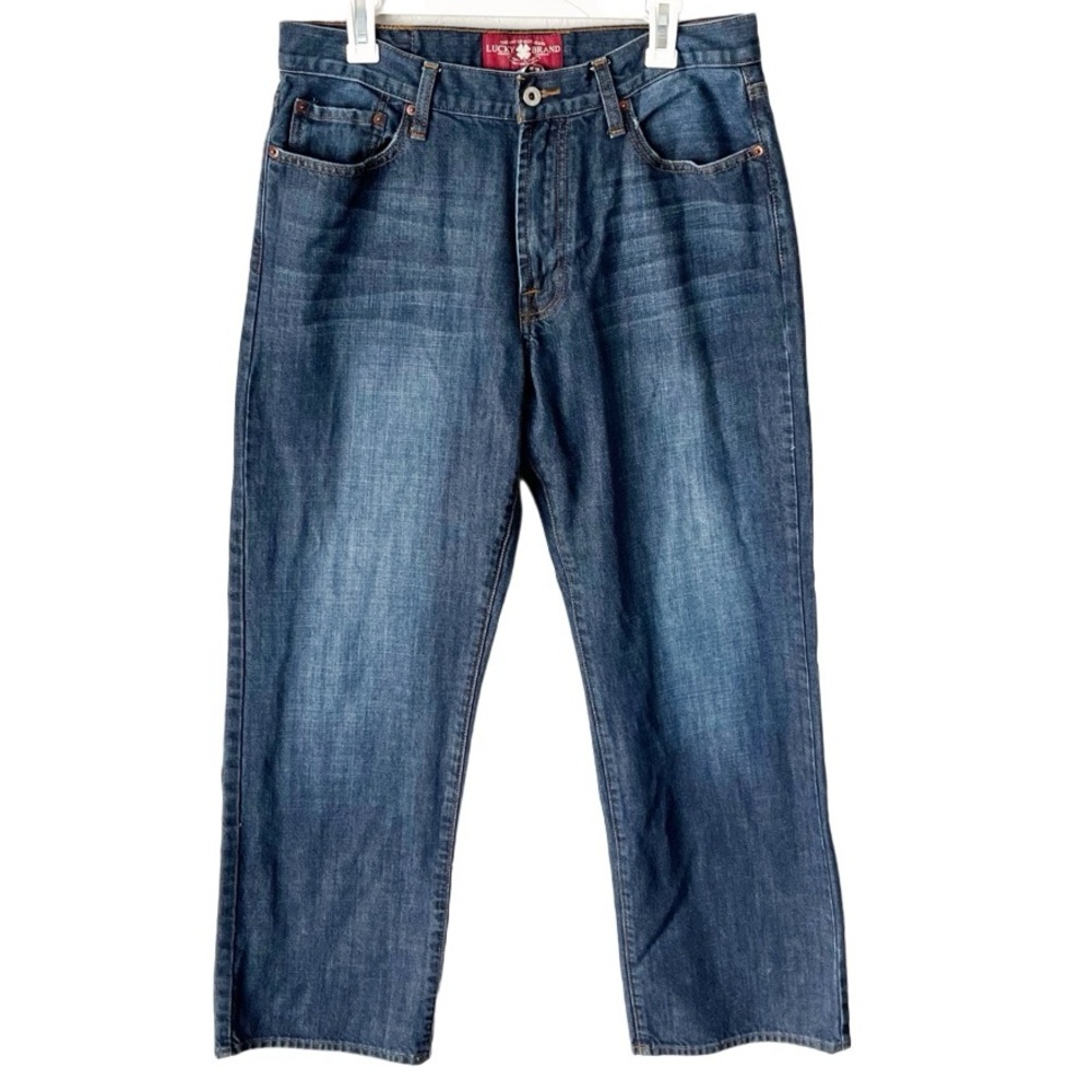 Lucky Brand Jeans Men's 34x32 181 Relaxed Straight Leg Classic‎